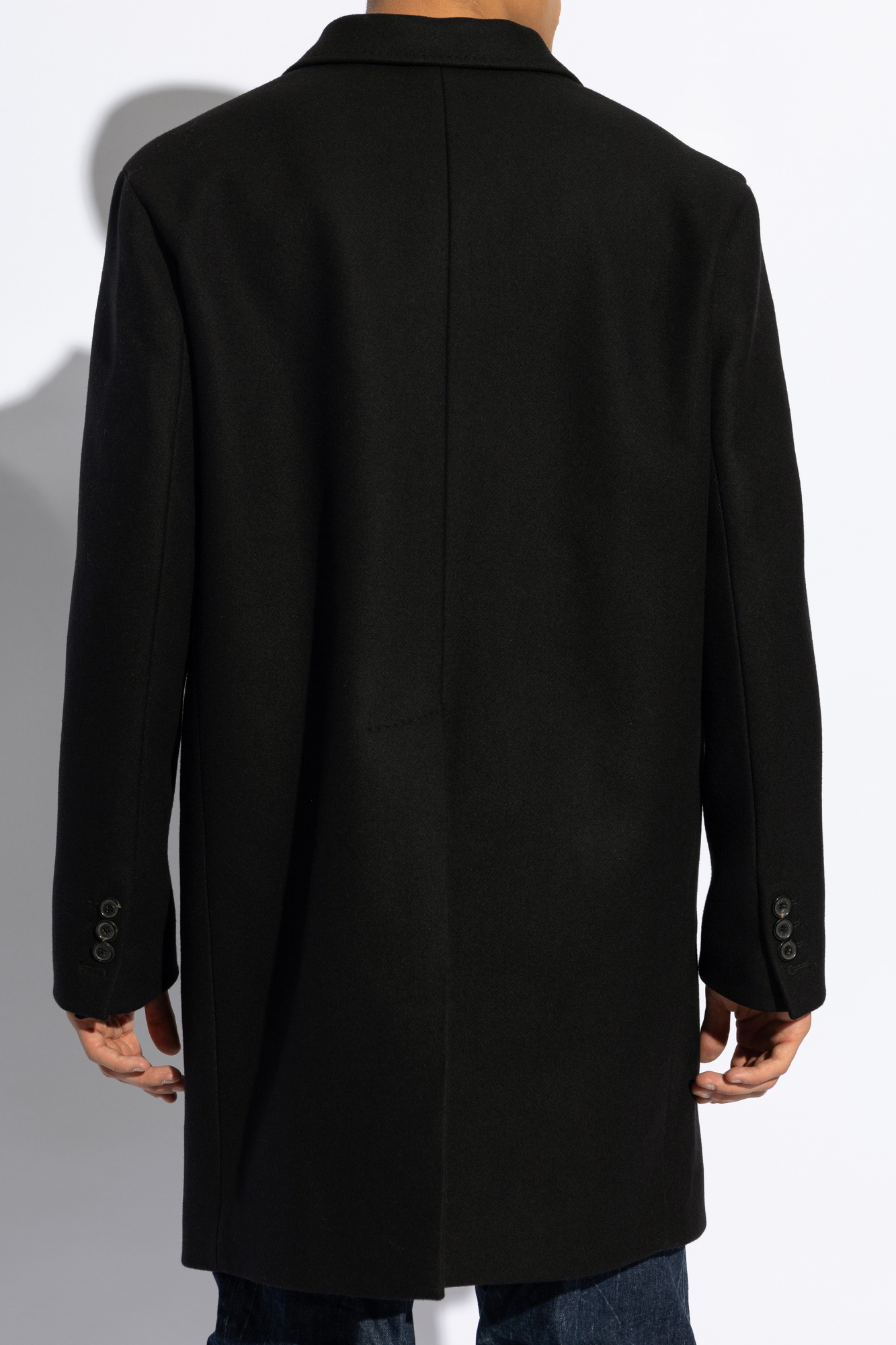 Black Wool Coat Dsquared2 - Vitkac AS